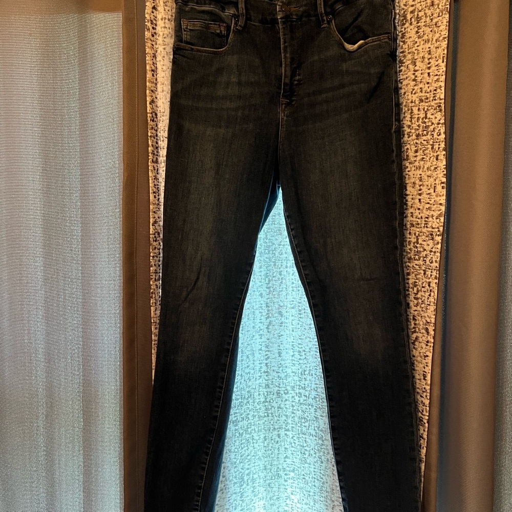 Good American Dark Wash Skinny Jeans